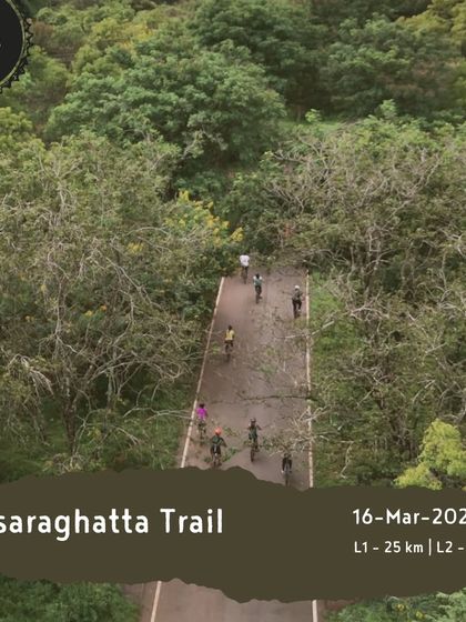 The 'Hesaraghatta Trail' offers two ride lengths, making it suitable for both beginners and more experienced riders looking for a longer challenge.