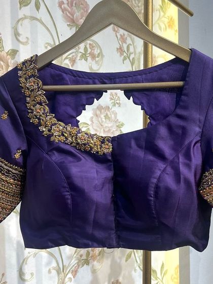 Chaithu Gowda - Custom Designer Ethnic Wear Custom Embroidered Blouses photo 101
