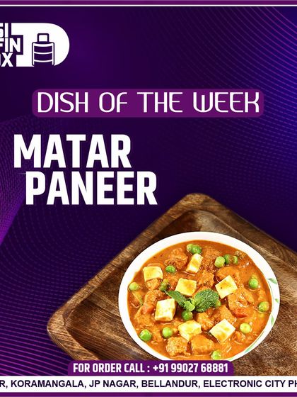 This week's special is the classic Matar Paneer. It's a comforting curry made with soft paneer and sweet green peas in a savoury tomato gravy, a favourite in every North Indian household.