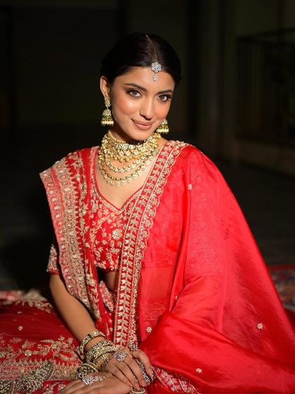 Timeless Red Lehenga Brides photo 61