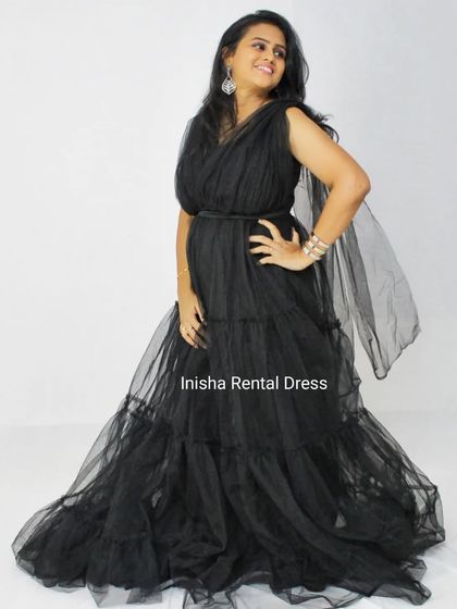 Inisha Rental Dress - Maternity Photoshoot Gown Rental Mom & Baby Combos photo 4
