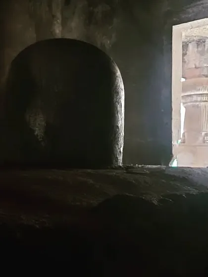 The Shiva Lingam at Elephanta Caves, shrouded in shadow and light. These ancient sites hold profound energy and unlock new dimensions of understanding our cultural heritage.