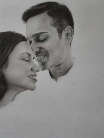 A progress shot showing the faces nearly complete.