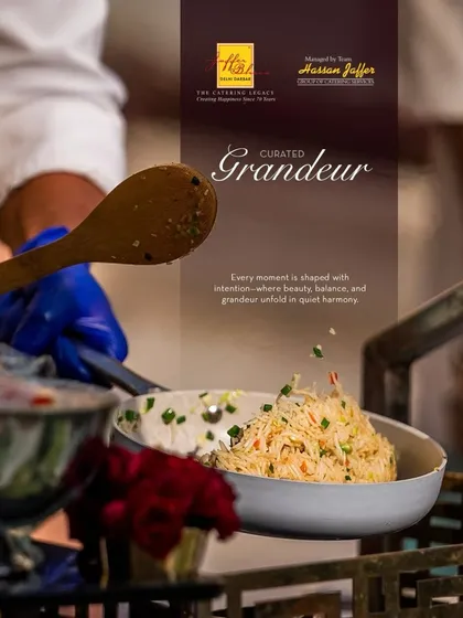 Curated grandeur in action at our live wok station. A chef tosses fresh vegetables and noodles, creating a dish where beauty, balance, and flavour unfold in quiet harmony.