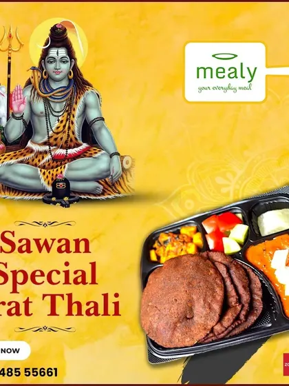 Observing the Sawan fast? My Sawan Special Vrat Thali is designed to give you a complete and satisfying meal while adhering to all the fasting traditions for Lord Shiva's holy month.