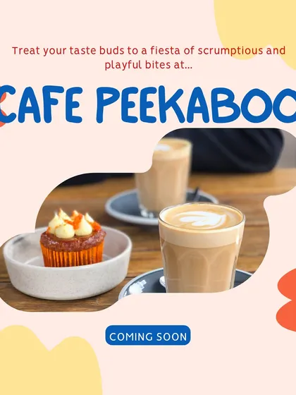 A preview of the delicious treats you can find at our cafe. This graphic shows a freshly brewed coffee and a tempting cupcake, inviting you to treat your taste buds to a fiesta of scrumptious bites.