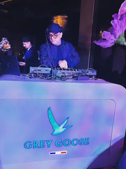 DJing for a premium brand event with Grey Goose. I understand the importance of professionalism and creating a sophisticated yet fun atmosphere for corporate clients and their guests.