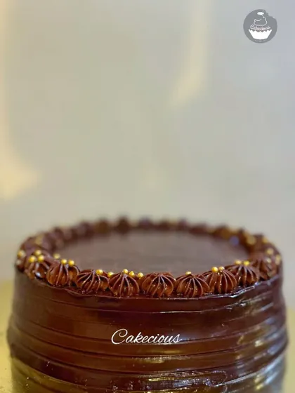 Another angle of my classic Belgium Chocolate cake. It's simple, elegant, and always a crowd-pleaser.