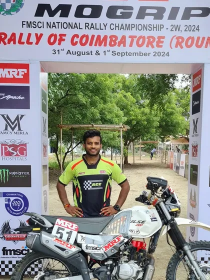 A profile of our coach, Pradeep, at the FMSCI National Rally Championship. He is a versatile rider who has won championships in circuit racing, off-road, and rally events.