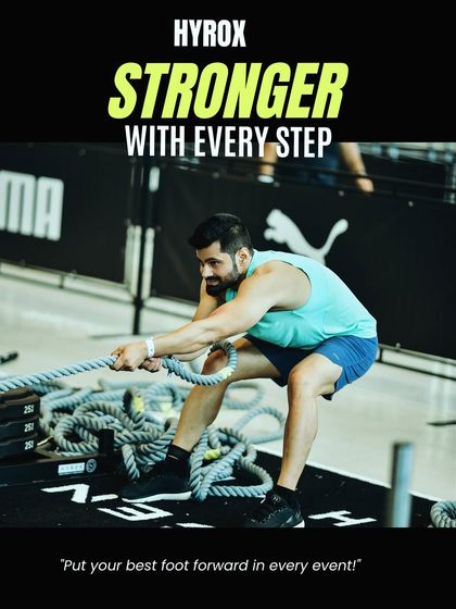 Stronger with Every Step. The journey to fitness is about putting your best foot forward in every event, both in the gym and in life. This is a reminder to stay focused and give your all.