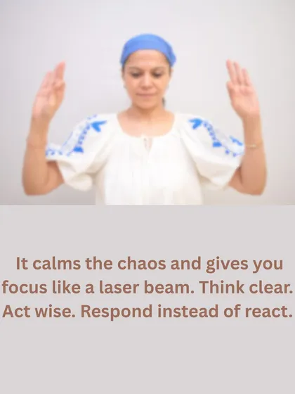 This practice calms the chaos and gives you focus like a laser beam. It is the key to thinking clearly, acting wisely, and responding to life instead of reacting.