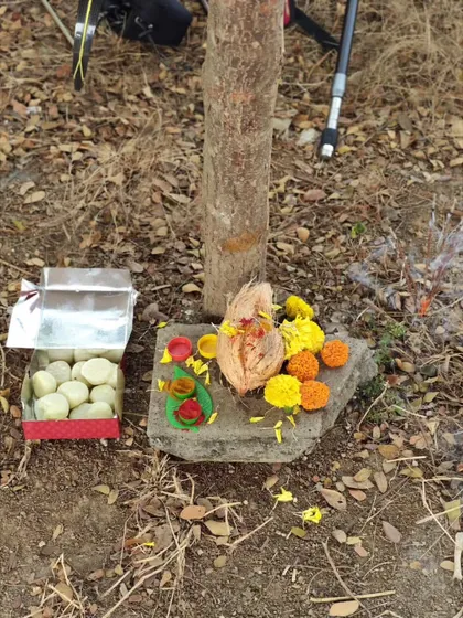 Offerings during our Ram Navami celebration, which marks the anniversary of our Bandra range.