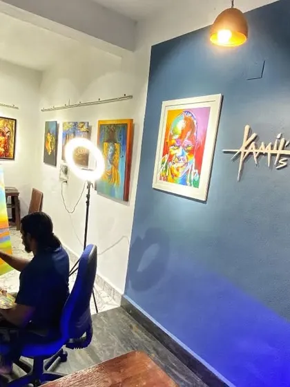 A glimpse into my creative space, Kamil's Art Studio. This is where I spend my days, surrounded by finished works and new ideas, bringing each original painting to life with my palette and brushes.