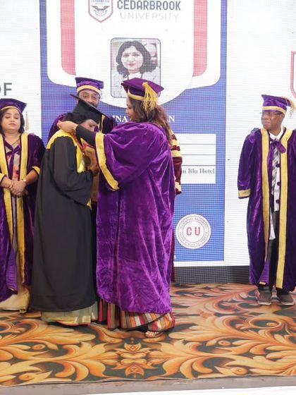 A special moment on stage, being felicitated at the awards ceremony. Each recognition is not just a personal achievement but a tribute to all the people who have supported me.