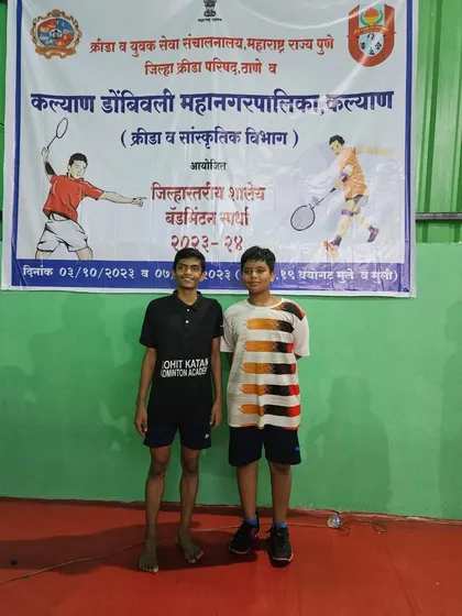 Two of our victorious players from the under-17 boys team event at the KDMC DSO tournament.