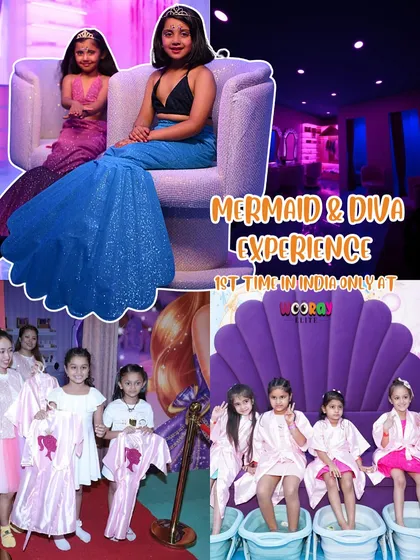 We are proud to introduce India's first Mermaid and Diva experiences. These unique, immersive activities allow your little ones to live out their fantasies with glamorous makeovers, spa sessions, and magical mermaid transformations, creating memories they will treasure forever.