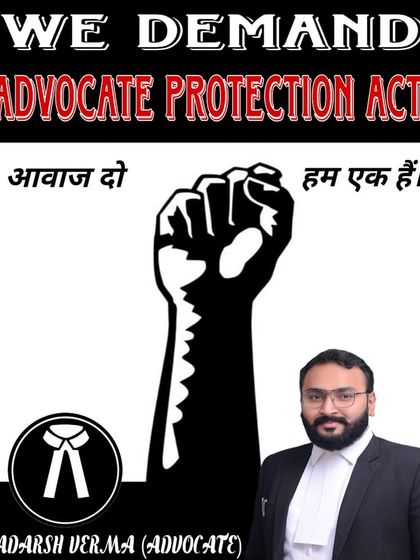 A poster I shared to rally support for our cause. We demand the Advocate Protection Act because the safety of those who uphold the law is non negotiable.