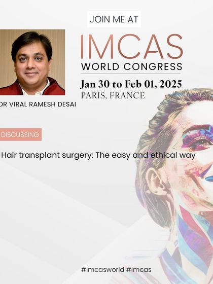 My second talk at the IMCAS World Congress will focus on performing hair transplant surgery the easy and ethical way. My goal is to share a framework that prioritizes patient safety and predictable, natural results.