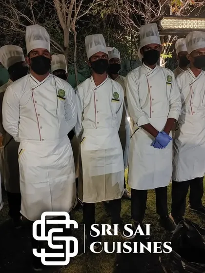 Our crew includes hotel management trained professionals, seen here in classic white chef uniforms. This level of expertise ensures that your food service, from preparation to presentation, is handled with the skill and discipline of a top-tier hotel kitchen, guaranteeing quality and hygiene.