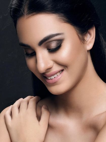 Makeup is not a mask, it's an art. A beautiful, simple beauty shot by my student Niti, showcasing her skills in creating natural, expressive looks.