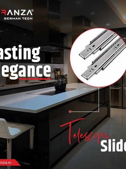 Lasting elegance meets effortless motion with my telescopic slide system. It's designed for smooth, silent operation in modern kitchens and wardrobes.