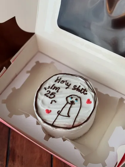 A funny bento cake for a 25th birthday celebration. Humor is always a great ingredient!