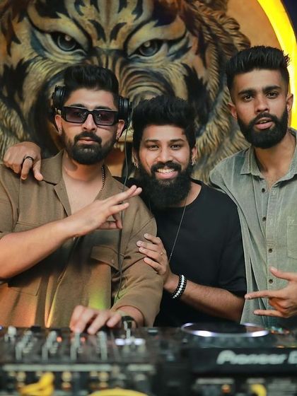 The boys behind the decks.