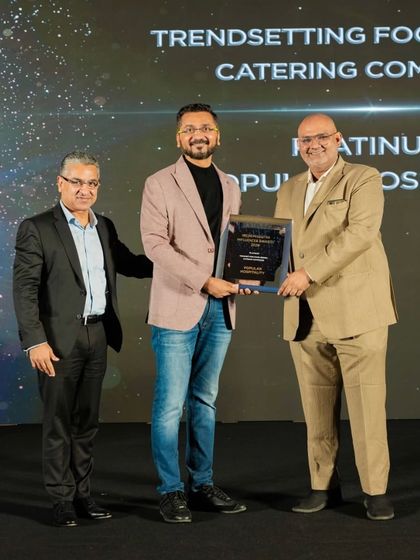 A proud moment on stage at the WeddingSutra Awards 2024. We look forward to another season of creating unforgettable culinary experiences.