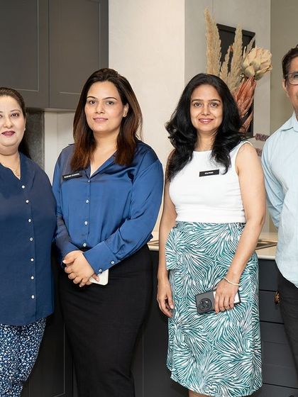 Our dedicated team, who work tirelessly to bring dream kitchens to life, celebrating our 20-year milestone.