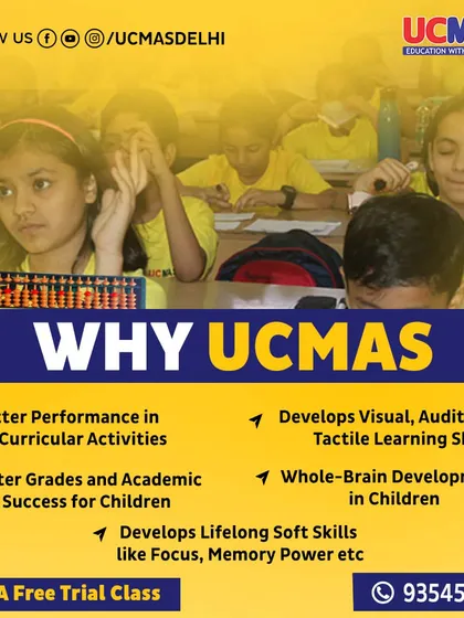 Why UCMAS? Because we focus on better performance in co-curricular activities, whole-brain development, and lifelong soft skills like focus and memory power.