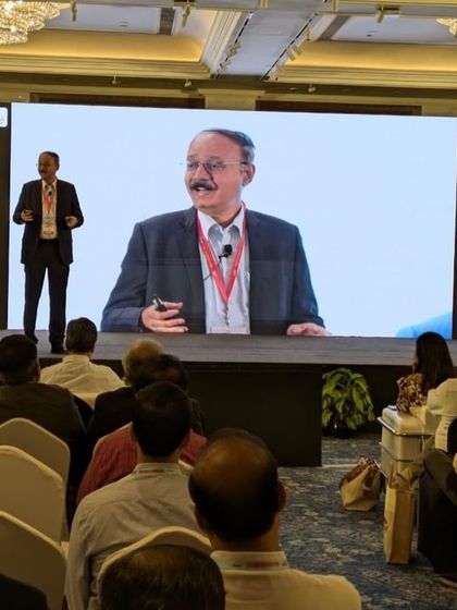 Our Founder & CIO, Anil Rego, presenting our proprietary MultiBagger Framework at an exclusive event at the Taj Mahal Hotel in Delhi. These images capture him sharing insights on our PMS strategies and engaging with investors.