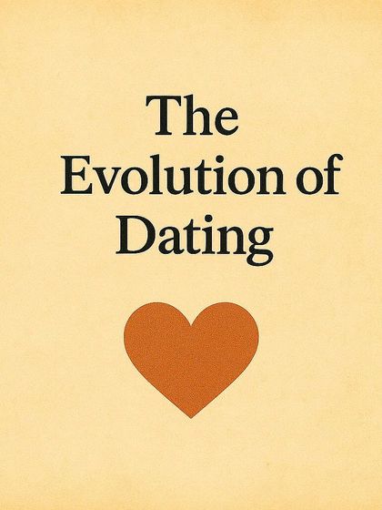 The title card for our 'Evolution of Dating' series, framing our IRL events as the next step in this evolution.