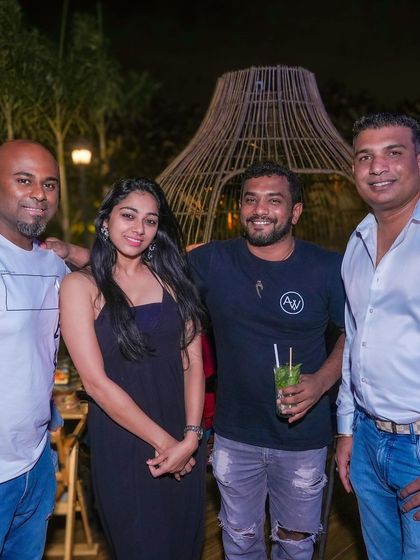 With the team at TYD Hennur. It takes a great team to put on a great party.