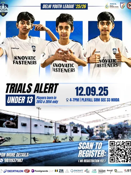 This is your shot to join the next generation of Alphas. We hold regular trials for our elite squads, like this one for the Under 13 Delhi Youth League team, giving every talented player a chance to prove they belong.
