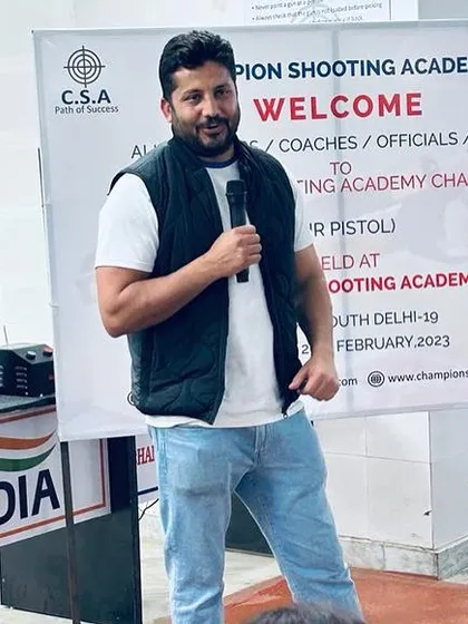 Addressing the participants at the 1st Champion Shooting Academy Championship. These events are an opportunity to motivate and inspire the next generation of shooters.