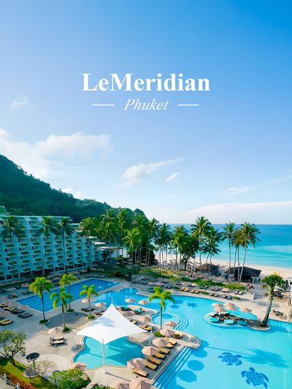 A top Thailand venue: Le Meridien Phuket. A hidden gem with lush backdrops and stunning ocean views for a more private and intimate celebration.