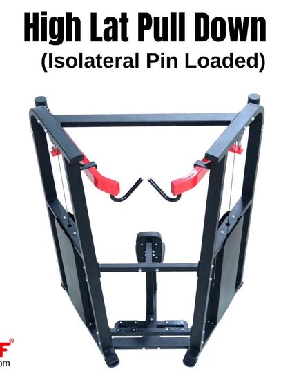 An overhead view of the High Lat Pulldown machine.