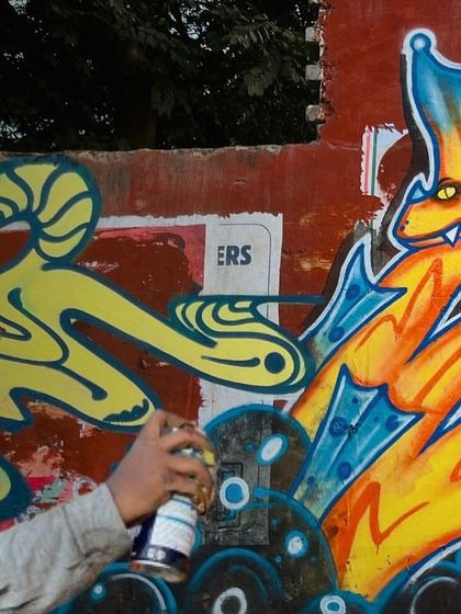 Yogi Graffiti - Custom Murals & Wall Art Signature Devanagari & Indian Themes photo 10