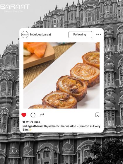 Experience the authentic flavours of Rajasthan with our Bharwa Aloo. These spiced, stuffed potatoes are a delightful treat that brings tradition to your table.