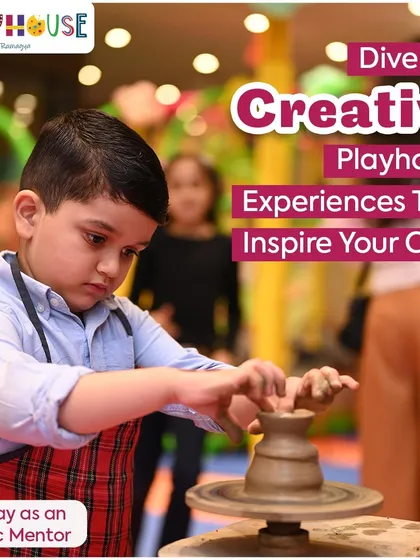 I love offering creative experiences that inspire children. This pottery workshop allows kids to roleplay as an artistic mentor and create something with their own hands.