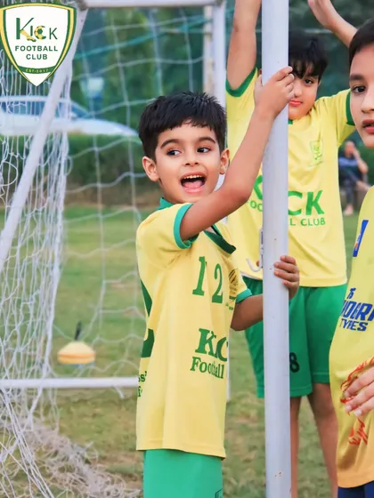 The pure happiness on a player's face says it all. This photo was taken during our Diwali week celebrations on the field.