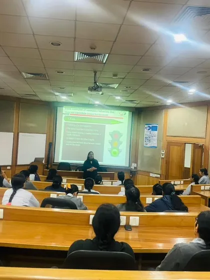 Another angle from the POSH session, showing the engaged audience. Creating a safe learning space is essential for these sensitive topics.