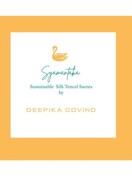 A commitment to sustainability is woven into my work, as seen in the silk tencel sarees of the Shyamantaka collection.