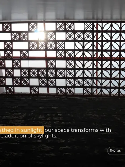 The sun peeking through a terracotta jali screen. This simple yet effective technique allows for natural light and ventilation while maintaining a degree of privacy, a key feature of climate-responsive architecture.