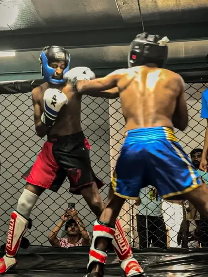 This is the moment of truth. Inside the cage, it's just you, your opponent, and your training. We prepare our fighters for this moment with intense, realistic kickboxing and MMA sparring sessions, focusing on technique, composure, and relentless pressure.