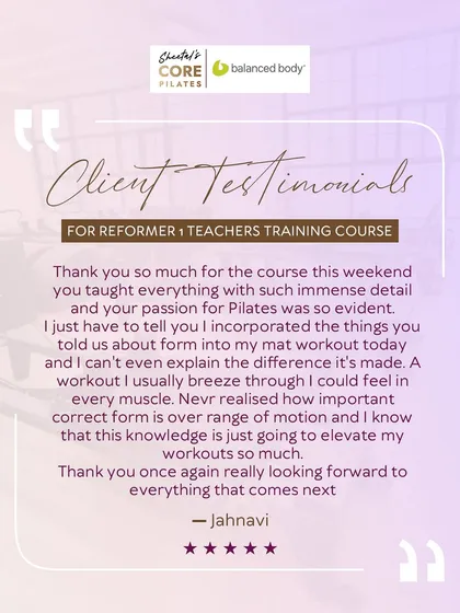 This student's feedback shows the immediate impact of proper training. Understanding that correct form is more important than range of motion is a key lesson that elevates your workouts and your teaching.