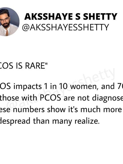 Many believe PCOS is a rare condition, but it actually impacts 1 in 10 women. With a high rate of undiagnosed cases, it's a much more common issue than people think, and awareness is key.