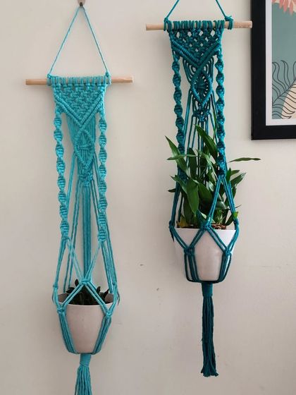Shikha Agarwal - Custom Macrame & Crochet Home Decor Colorful Plant Hangers photo 15