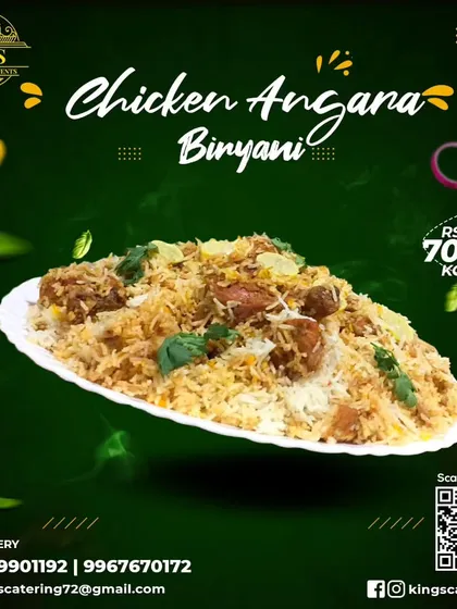 My Chicken Angara Biryani is a must-try for spice lovers. It has a delicious smoky flavor and is available for ₹700 per kg. Tag your biryani friends who would love this.