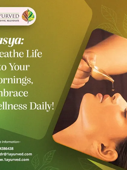 This is our Nasya therapy, a cornerstone of Panchakarma for clearing the channels of the head. By administering medicated oils through the nasal passage, we address issues like chronic sinusitis, migraines, and brain fog directly at their source. It is a powerful method for improving mental clarity and respiratory health.
